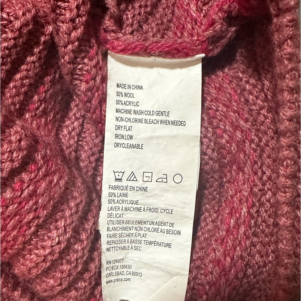 PrAna Phono Sweater- sz small - Picture 8 of 8
